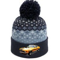 1970 Ford Mustang Mach I, Ideal Birthday Present Or Gift The Baniff Cuffed Pom Beanie