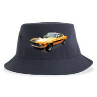 1970 Ford Mustang Mach I, Ideal Birthday Present Or Gift Sustainable Bucket Hat