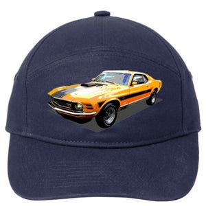 1970 Ford Mustang Mach I, Ideal Birthday Present Or Gift 7-Panel Snapback Hat