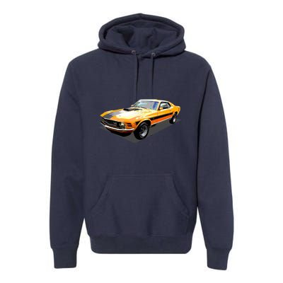 1970 Ford Mustang Mach I, Ideal Birthday Present Or Gift Premium Hoodie