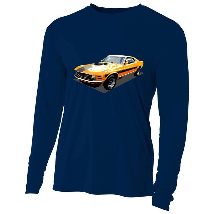 1970 Ford Mustang Mach I, Ideal Birthday Present Or Gift Cooling Performance Long Sleeve Crew