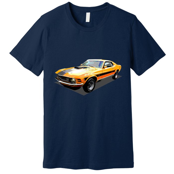 1970 Ford Mustang Mach I, Ideal Birthday Present Or Gift Premium T-Shirt