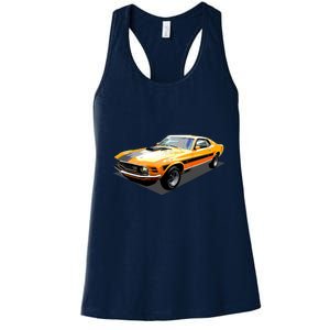 1970 Ford Mustang Mach I, Ideal Birthday Present Or Gift Women's Racerback Tank