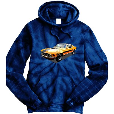 1970 Ford Mustang Mach I, Ideal Birthday Present Or Gift Tie Dye Hoodie