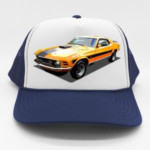 1970 Ford Mustang Mach I, Ideal Birthday Present Or Gift Trucker Hat