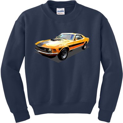 1970 Ford Mustang Mach I, Ideal Birthday Present Or Gift Kids Sweatshirt