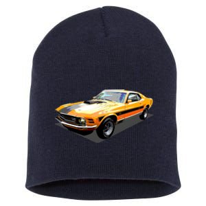 1970 Ford Mustang Mach I, Ideal Birthday Present Or Gift Short Acrylic Beanie