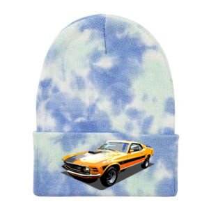 1970 Ford Mustang Mach I, Ideal Birthday Present Or Gift Tie Dye 12in Knit Beanie