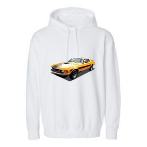 1970 Ford Mustang Mach I, Ideal Birthday Present Or Gift Garment-Dyed Fleece Hoodie