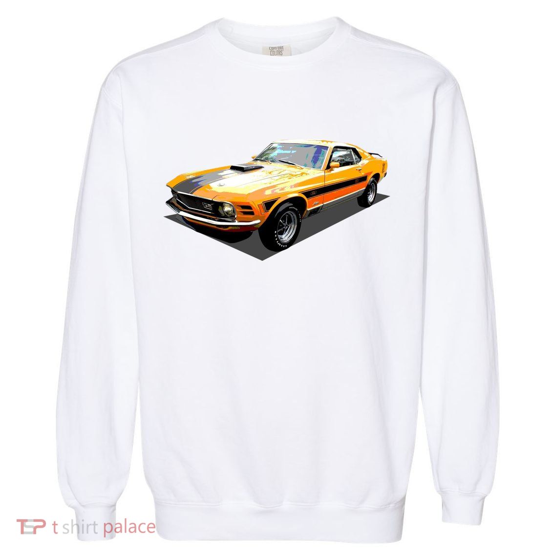 1970 Ford Mustang Mach I, Ideal Birthday Present Or Gift Garment-Dyed Sweatshirt