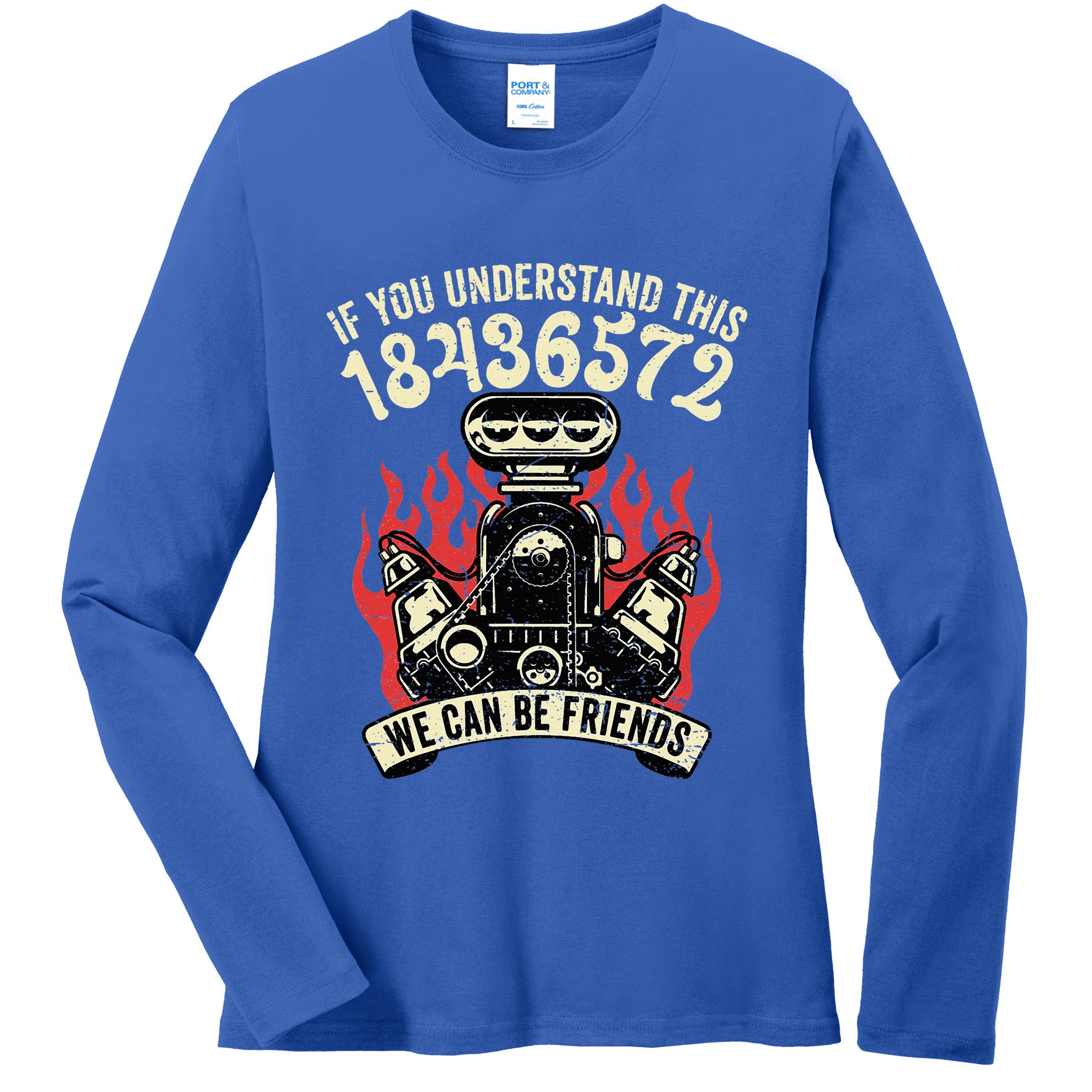 18436572 Firing Order Ladies Long Sleeve Shirt