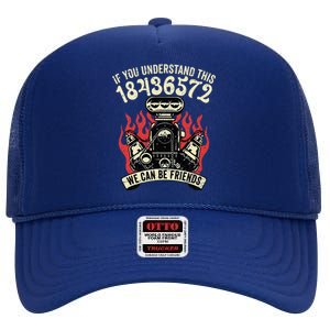 18436572 Firing Order High Crown Mesh Back Trucker Hat