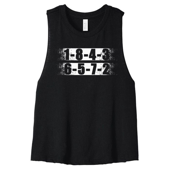 18436572 Firing Order Vintage Women's Racerback Cropped Tank