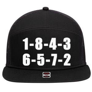 18436572 Firing Order Small Block Engine 7 Panel Mesh Trucker Snapback Hat