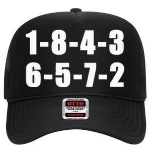 18436572 Firing Order Small Block Engine High Crown Mesh Back Trucker Hat