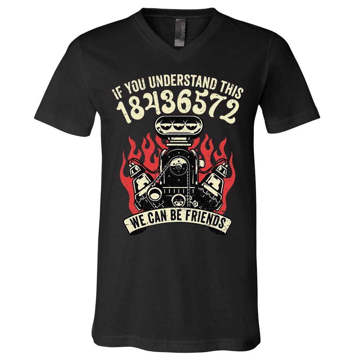 18436572 Firing Order V-Neck T-Shirt
