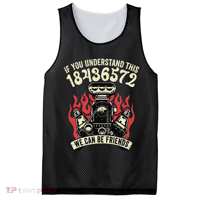 18436572 Firing Order Mesh Reversible Basketball Jersey Tank