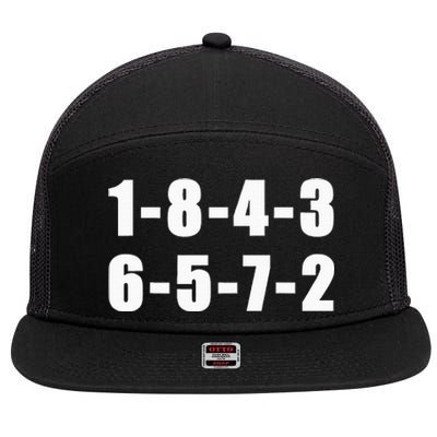 18436572 Firing Order Small Block Engine V8 Big Block 7 Panel Mesh Trucker Snapback Hat