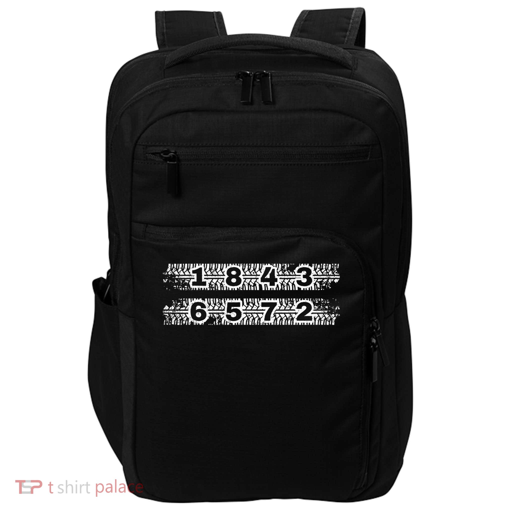 18436572 Firing Order Outfit Gearhead V8 Engine Automotive Impact Tech Backpack