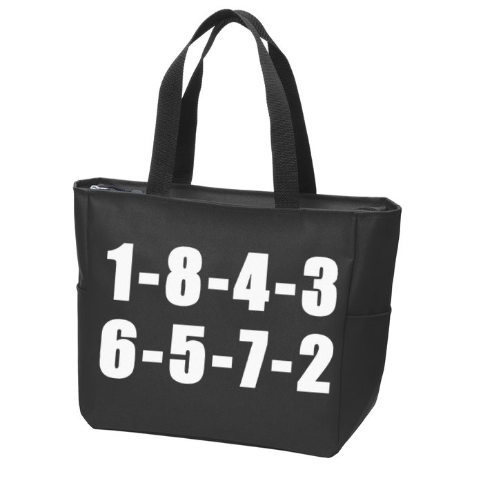 18436572 Firing Order Small Block Engine V8 Big Block Zip Tote Bag