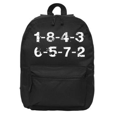 18436572 Firing Order Numbers Funny 16 in Basic Backpack
