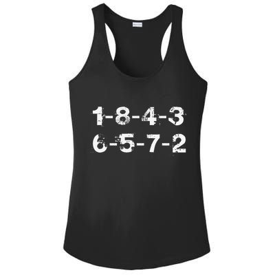 18436572 Firing Order Numbers Funny Ladies PosiCharge Competitor Racerback Tank