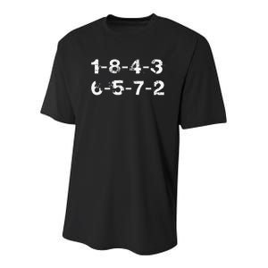 18436572 Firing Order Numbers Funny Youth Performance Sprint T-Shirt