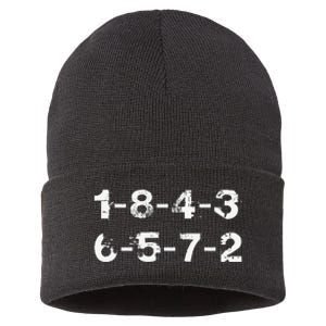 18436572 Firing Order Numbers Funny Sustainable Knit Beanie