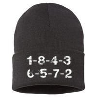 18436572 Firing Order Numbers Funny Sustainable Knit Beanie