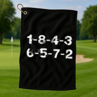 18436572 Firing Order Numbers Funny Golf Towel