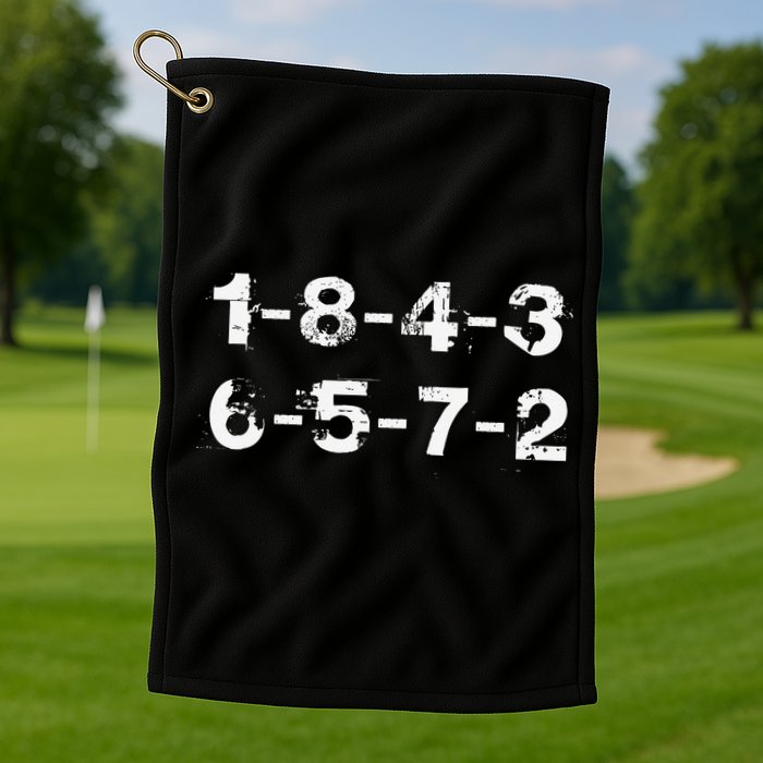18436572 Firing Order Numbers Funny Golf Towel