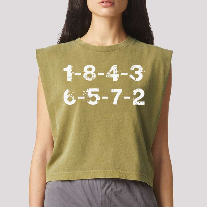 18436572 Firing Order Numbers Funny Garment-Dyed Women's Muscle Tee