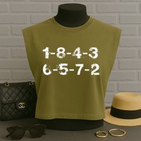 18436572 Firing Order Numbers Funny Garment-Dyed Women's Muscle Tee