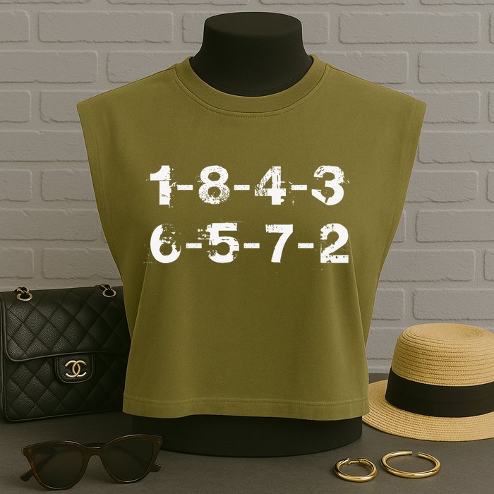 18436572 Firing Order Numbers Funny Garment-Dyed Women's Muscle Tee