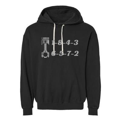 18436572 Firing Order Small Block Engine V8 Big Block Garment-Dyed Fleece Hoodie