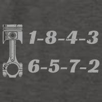 18436572 Firing Order Small Block Engine V8 Big Block Vector Backpack