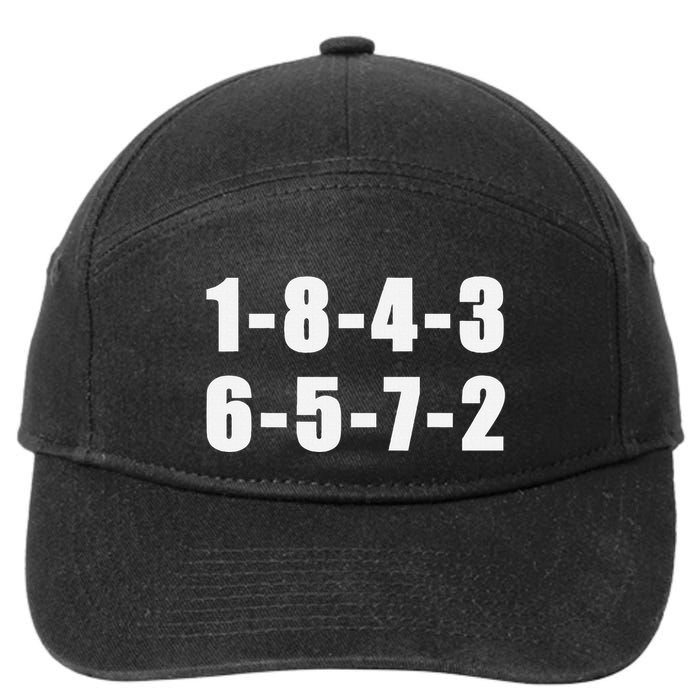 18436572 Firing Order Small Block Engine V8 Big Block 7-Panel Snapback Hat