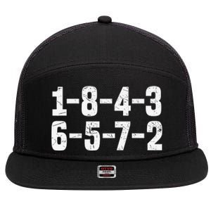 18436572 Firing Order Small Block Engine V8 Big Block 7 Panel Mesh Trucker Snapback Hat