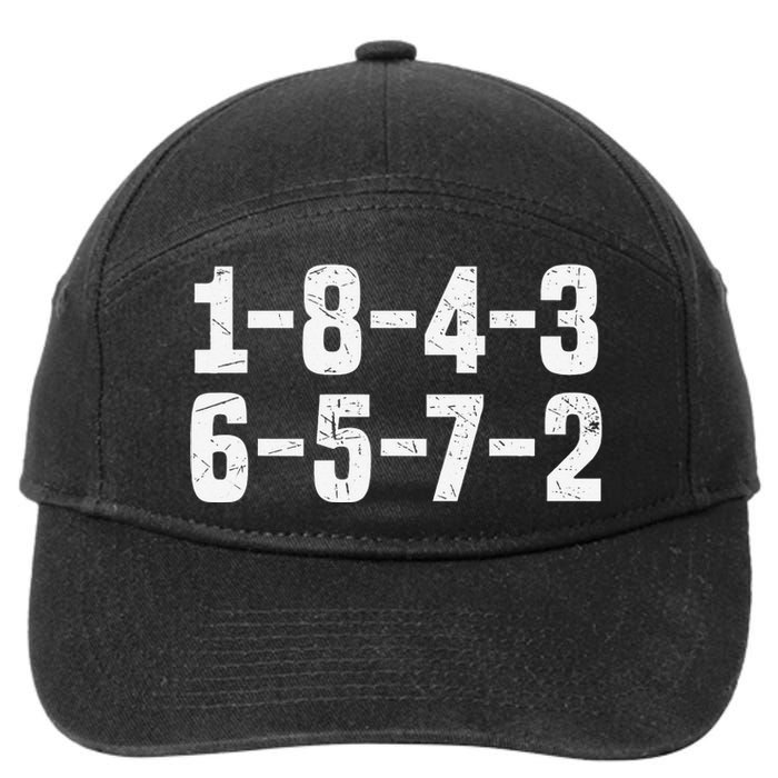 18436572 Firing Order Small Block Engine V8 Big Block 7-Panel Snapback Hat