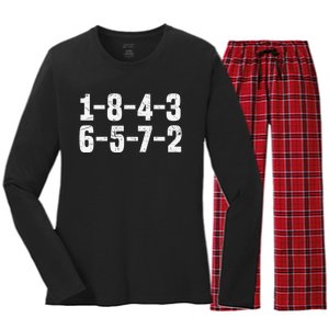 18436572 Firing Order Small Block Engine V8 Big Block Women's Long Sleeve Flannel Pajama Set 