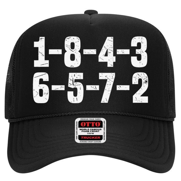 18436572 Firing Order High Crown Mesh Back Trucker Hat