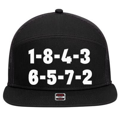 18436572 Firing Order Small Block Engine V8 Big Block 7 Panel Mesh Trucker Snapback Hat