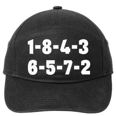 18436572 Firing Order Small Block Engine V8 Big Block 7-Panel Snapback Hat