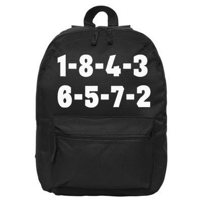 18436572 Firing Order Small Block Engine V8 Big Block 16 in Basic Backpack