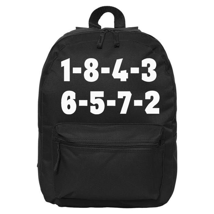 18436572 Firing Order Small Block Engine V8 Big Block 16 in Basic Backpack