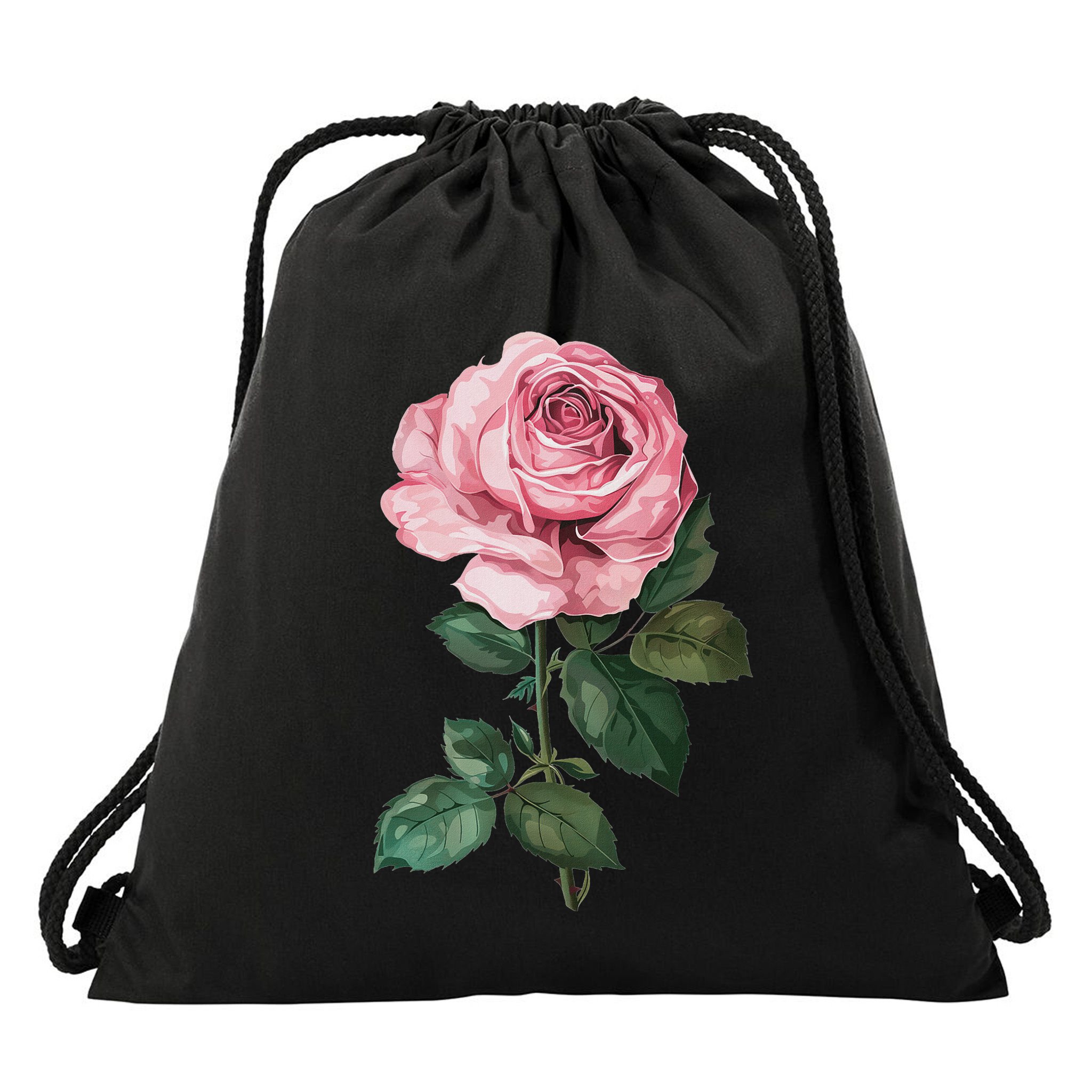 199 Flowers Rose Drawstring Bag