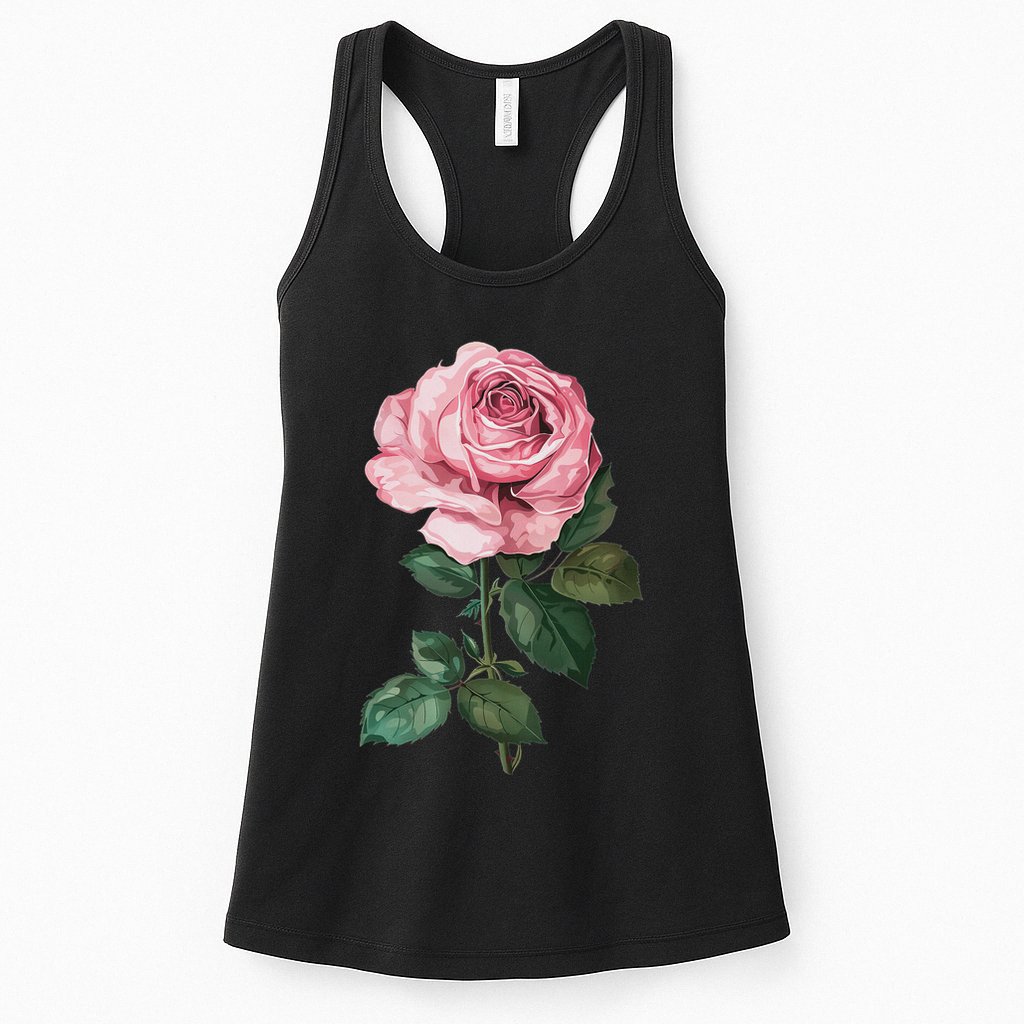 199 Flowers Rose Womens Tank Top