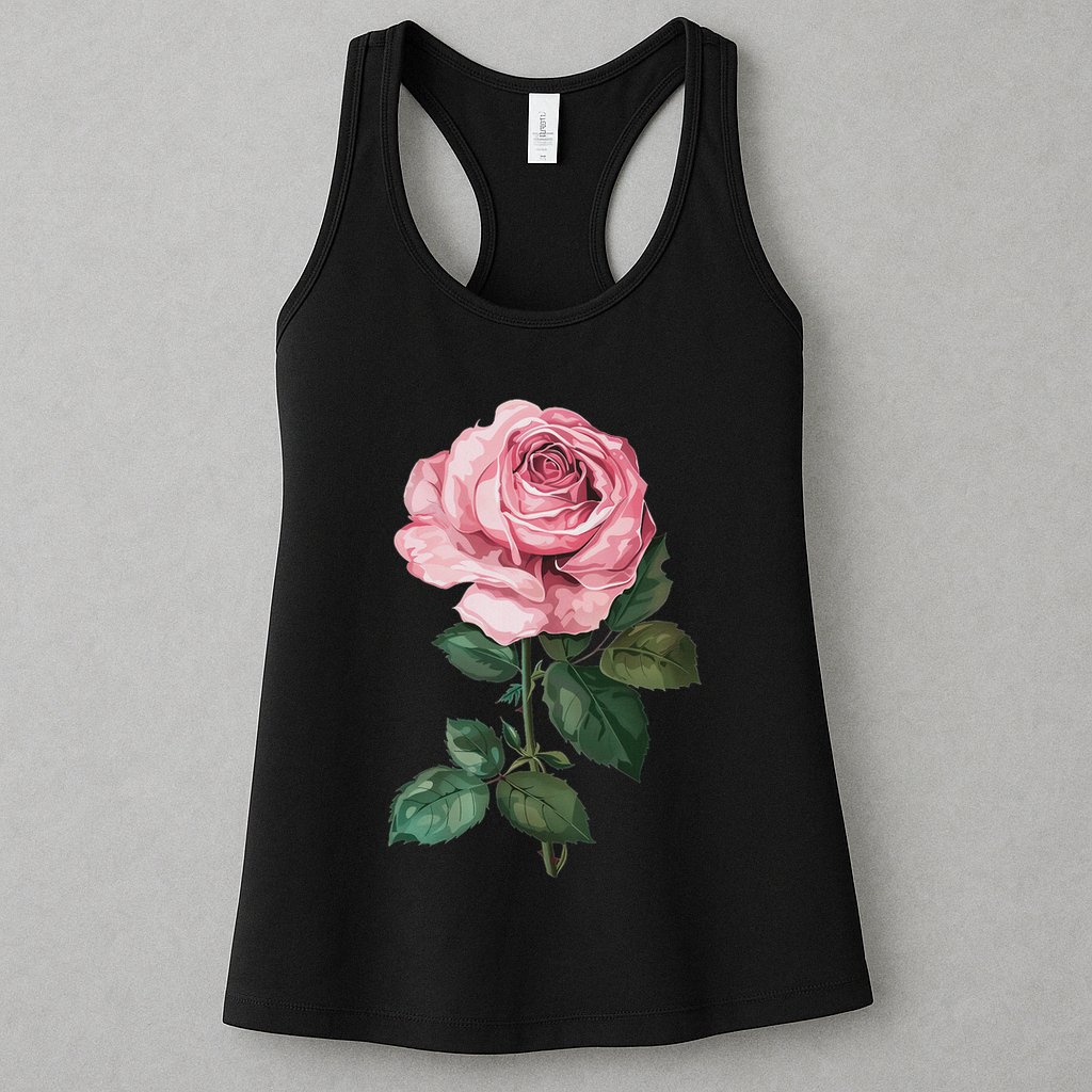 199 Flowers Rose Womens Tank Top
