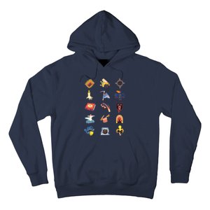 15 Fears Risograph Icons Hoodie