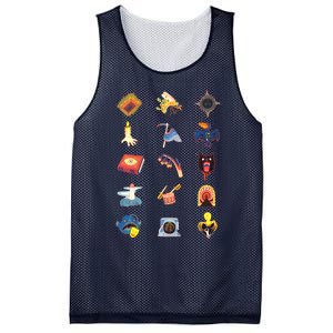 15 Fears Risograph Icons Mesh Reversible Basketball Jersey Tank